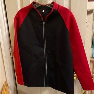 Water jacket- Red and Black Zip-Up